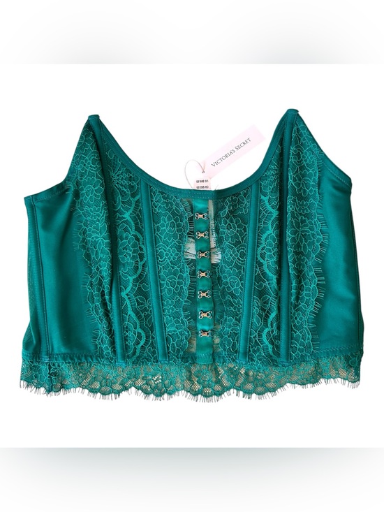 Victoria's Secret Other - NWT Victoria’s Secret Emerald Green Lace Cropped Corset Size Medium